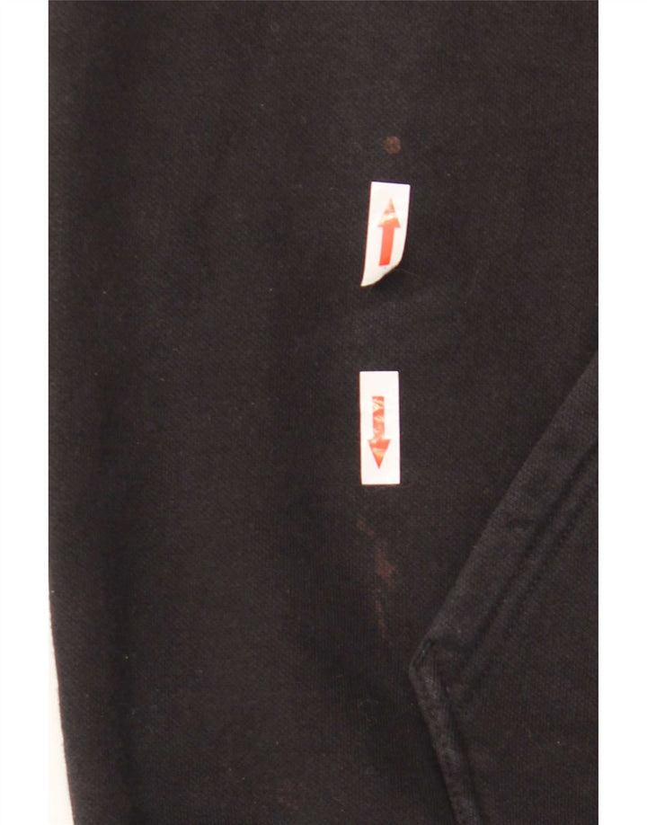 Felpa con cappuccio grafica da uomo Champion Large nera