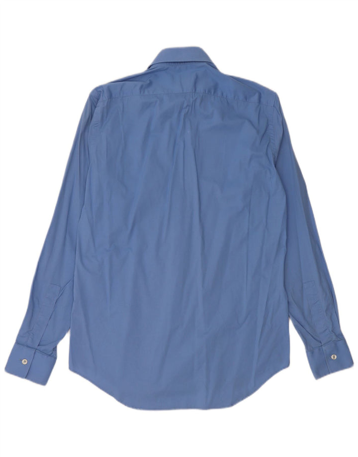 Camicia da uomo Calvin Klein taglia 38 15 cotone blu medio