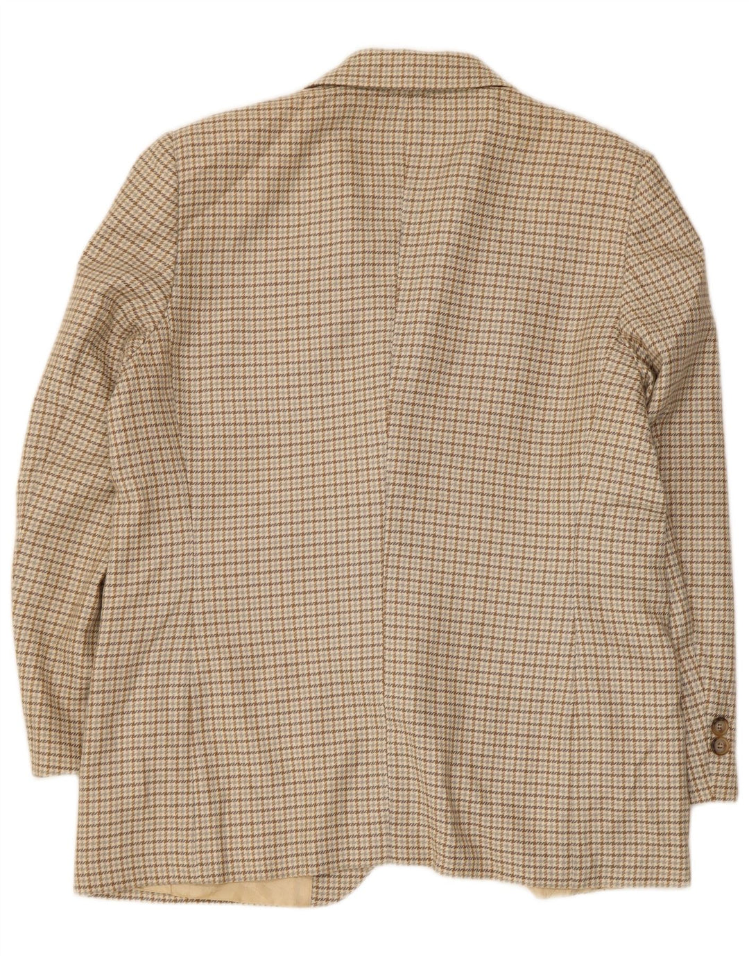 Giacca Blazer a 2 Bottoni Donna Luisa Spagnoli IT 48 XL Pied De Poule Beige