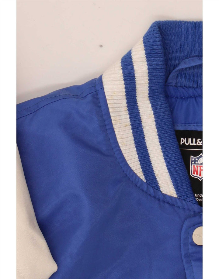 Pull & Bear Giacca college da uomo Los Angeles Rams UK 38 Sport blu medio