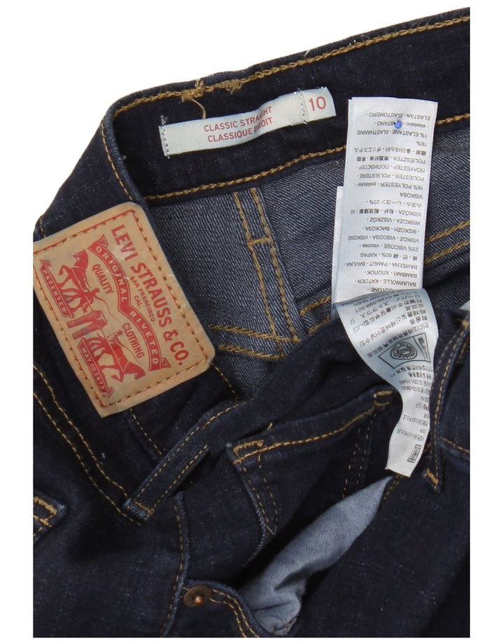 Levi's Jeans dritti da donna Classics US 10 Large W30 L30 Blu navy
