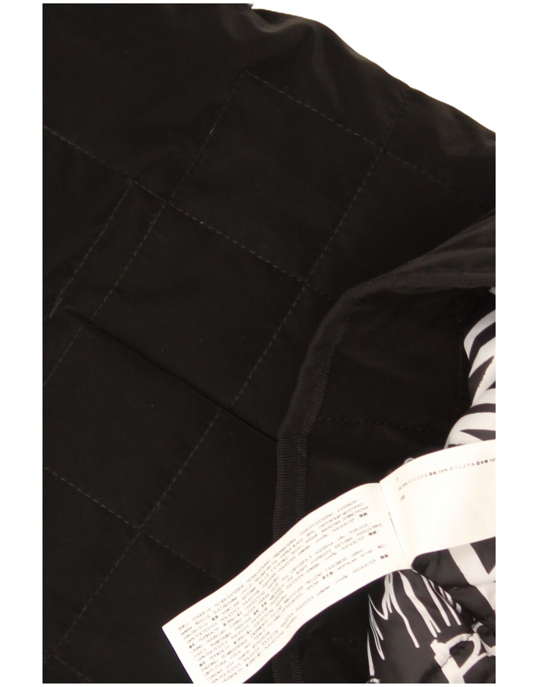 Cappotto imbottito trapuntato da donna Desigual UK 18 XL poliestere nero