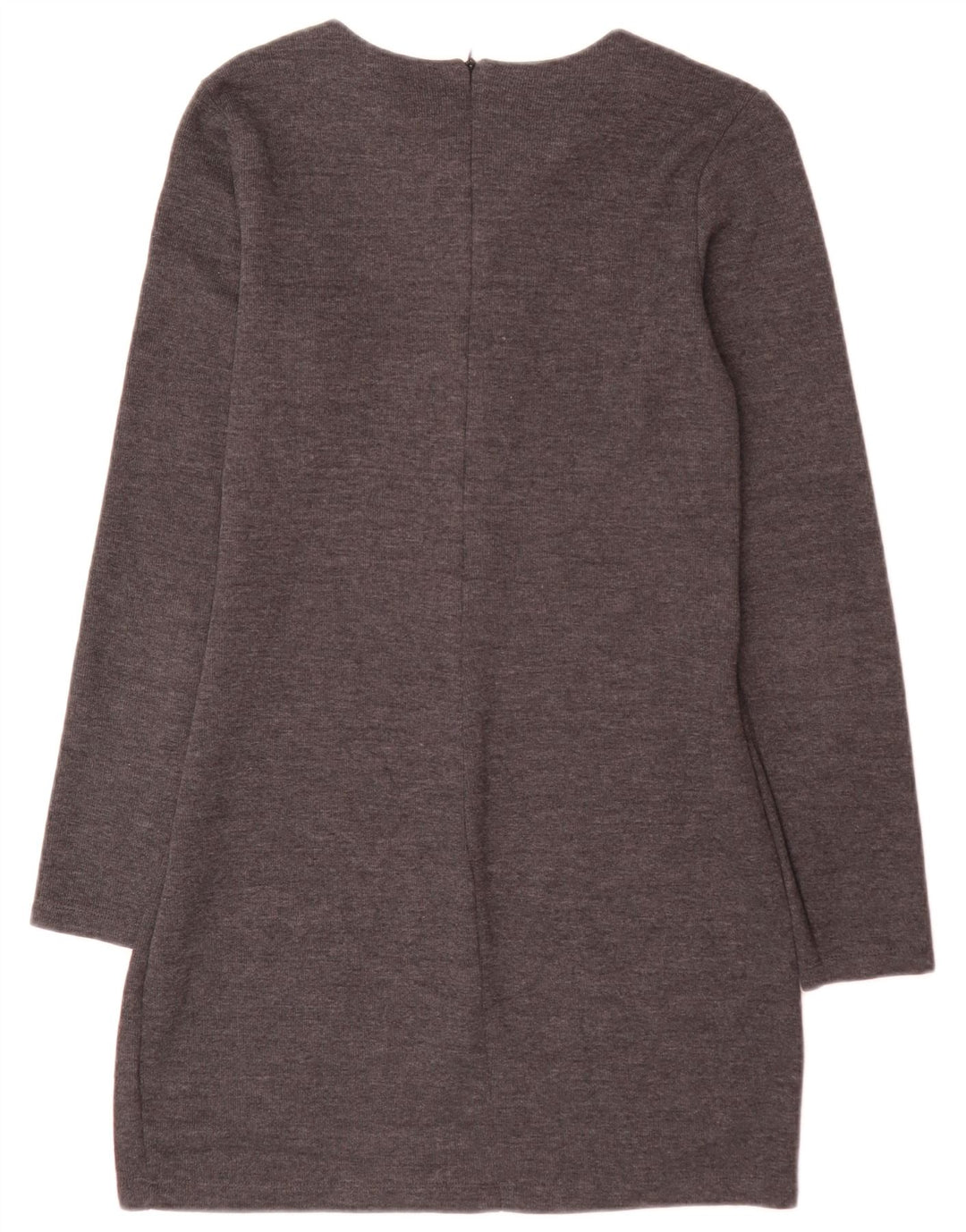Mini abito maglione Zara da donna UK 14 grande grigio