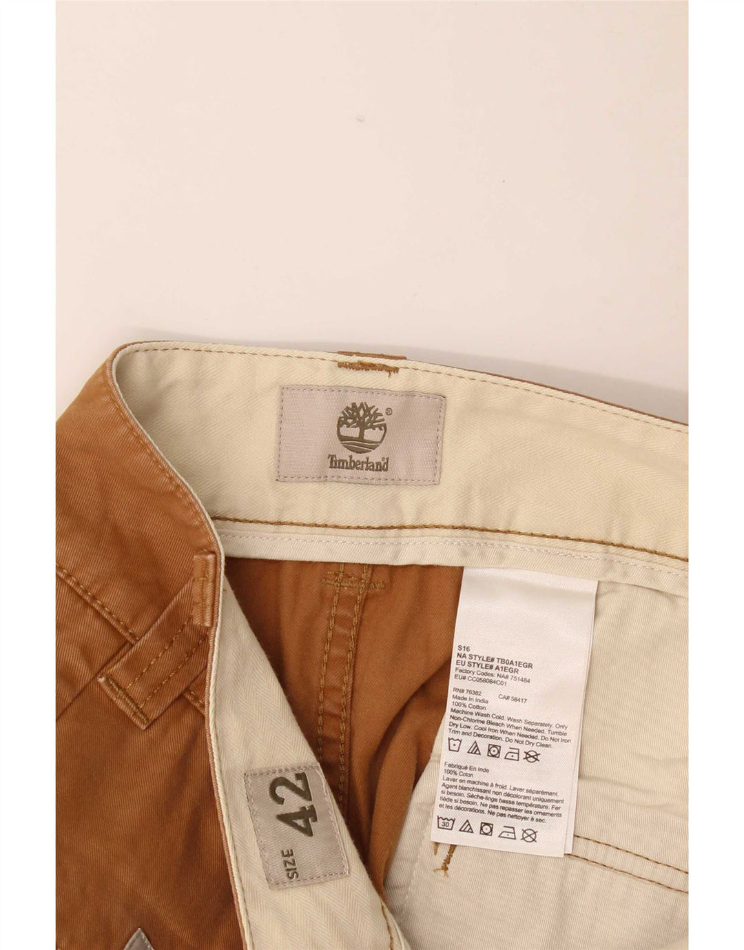 Pantaloncini cargo da uomo Timberland W42 2XL cotone marrone