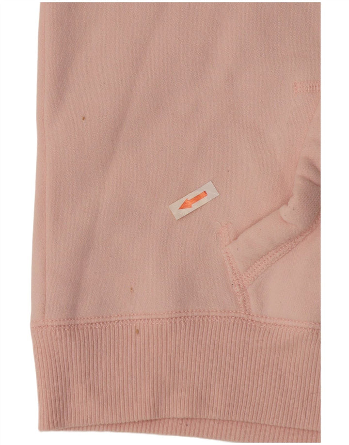 Maglione con cappuccio grafico da donna HOLLISTER UK 14 Cotone rosa medio