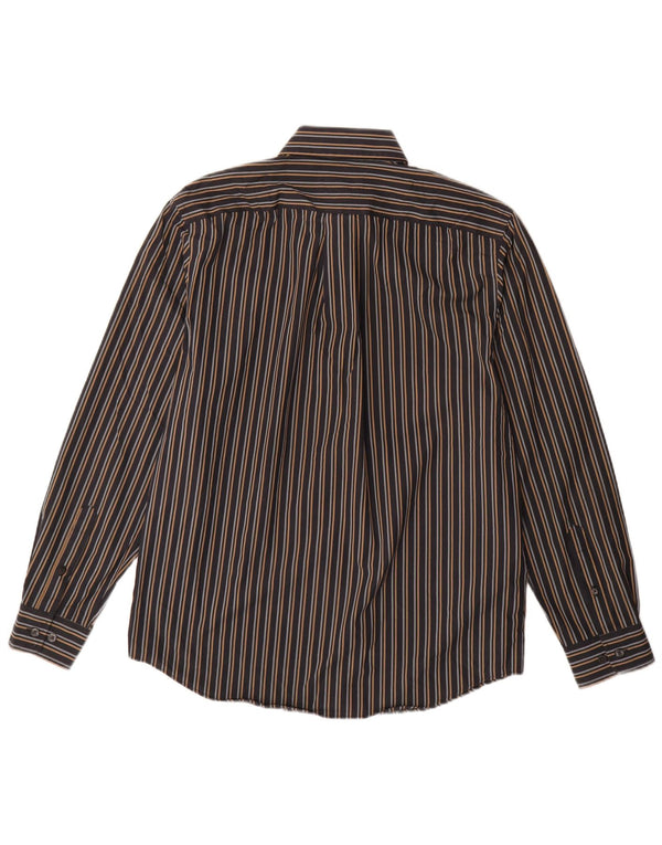 Camicia da uomo EDDIE BAUER piccola in cotone gessato blu navy