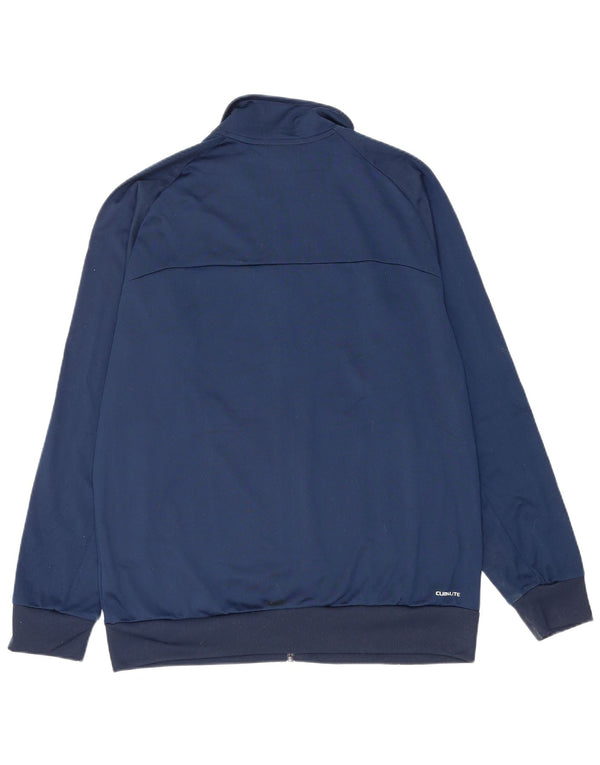 Giacca da tuta da uomo Adidas UK 42/44 Large Blu Navy Poliestere