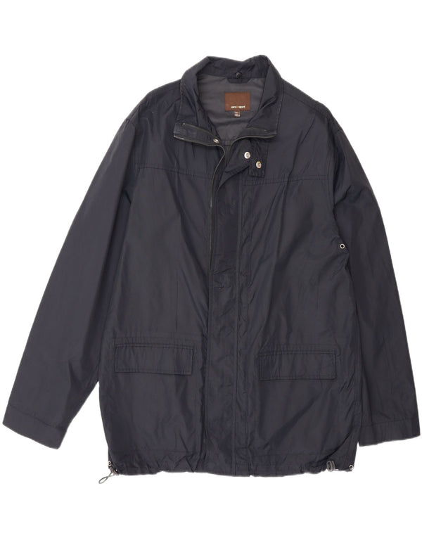 Giacca utility da uomo Zara UK 40 Large in nylon blu navy