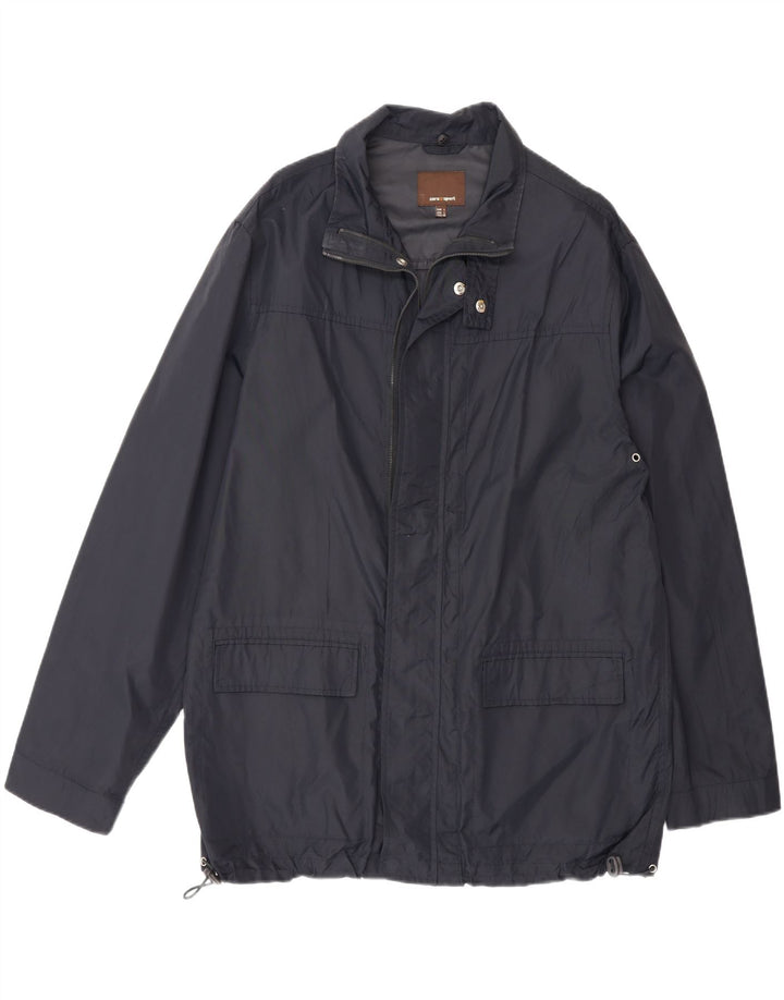 Giacca utility da uomo Zara UK 40 Large in nylon blu navy