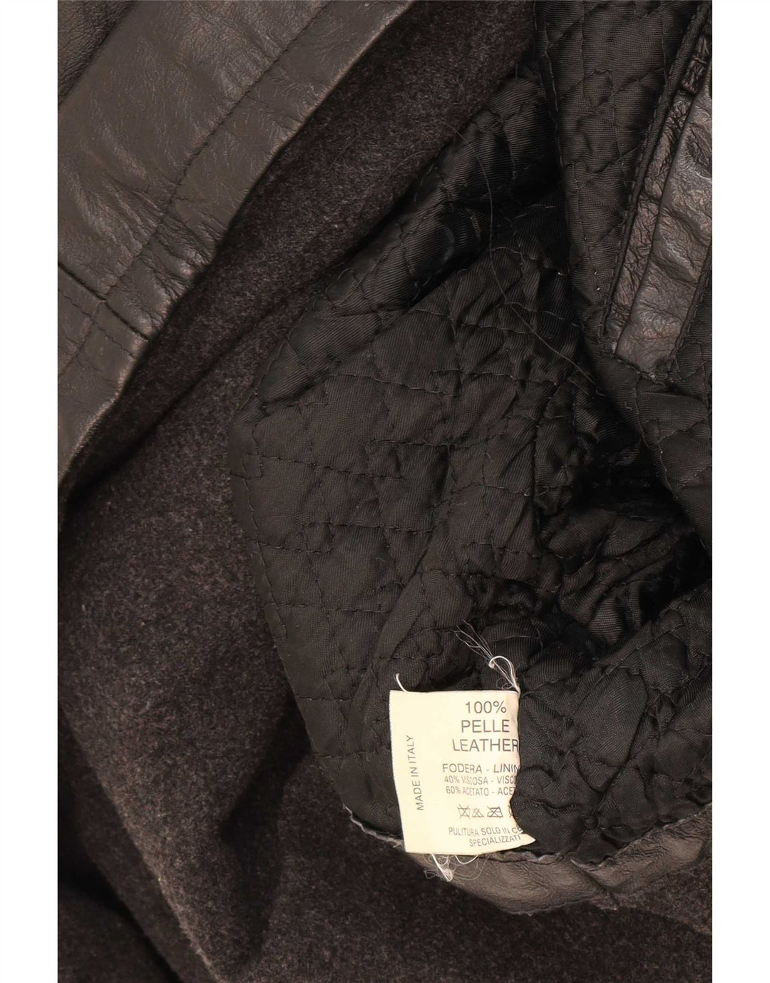 Giacca in pelle da uomo Suprema IT 58 4XL Nera