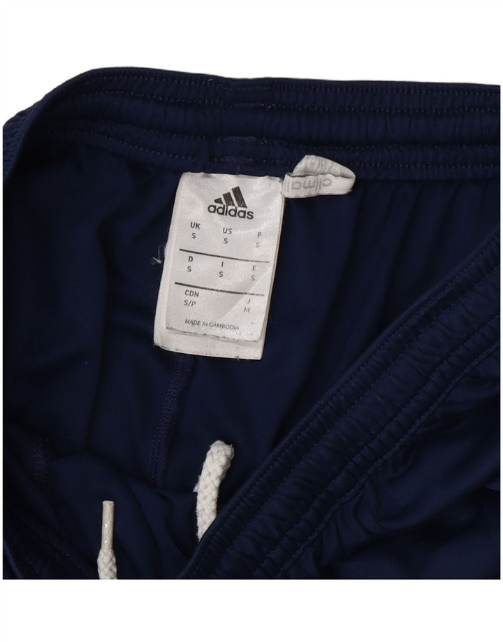 Pantaloncini sportivi Adidas Climalite da uomo piccoli in poliestere color block blu navy