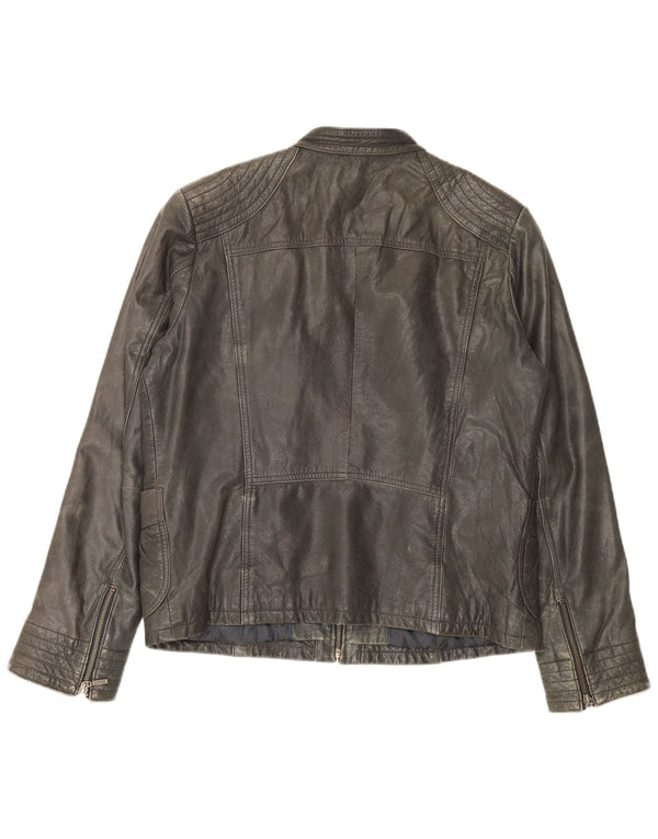 Giacca Biker Donna Conbipel IT 54 2XL Pelle Nera