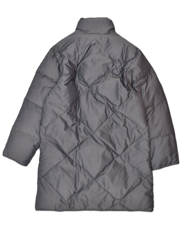 VINTAGE Womens Padded Coat EU 42 Large Grey Polyamide | Vintage | Thrift | Second-Hand | Used Clothing | Messina Hembry 