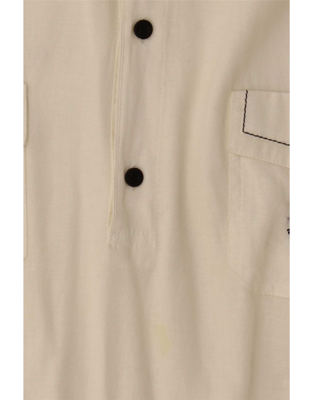 Camicia pullover a maniche corte da uomo Navigare 3XL cotone color block bianco