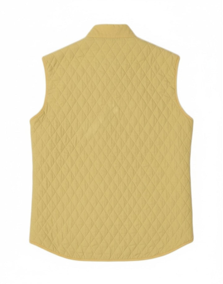 Gilet Trapuntato Donna Conte of Florence IT 40 Small Giallo Poliestere