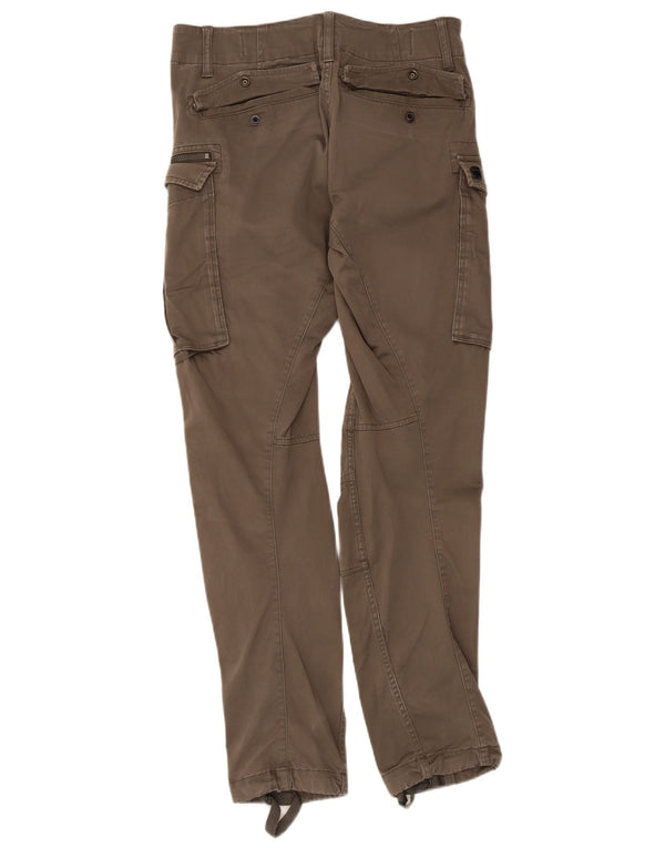 Pantaloni cargo dritti da uomo G-Star W28 L32 cotone kaki