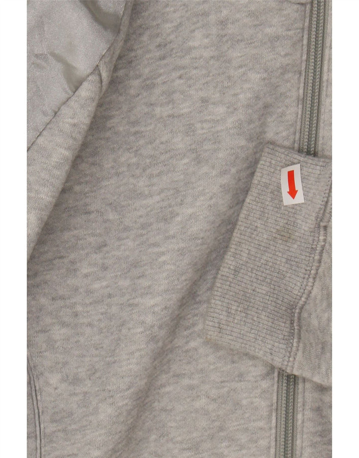 Maglione con cappuccio e zip da donna Puma UK 10 piccolo cotone grigio