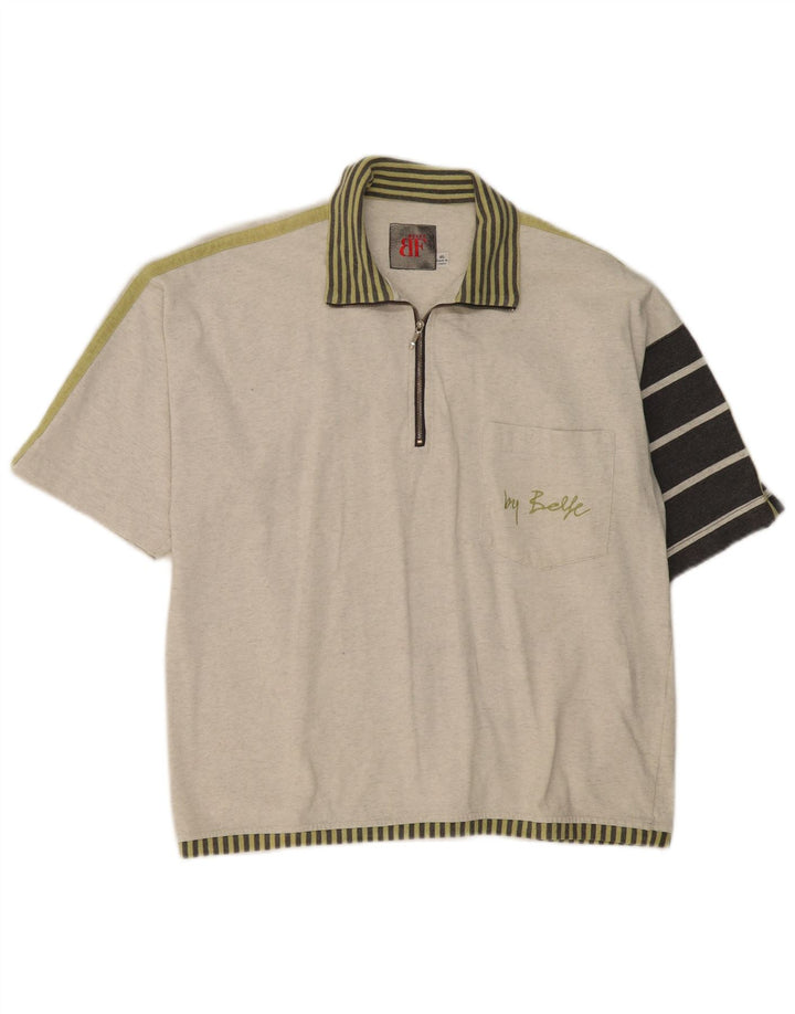 Polo da uomo Belfe IT 46 Small Grey Colourblock