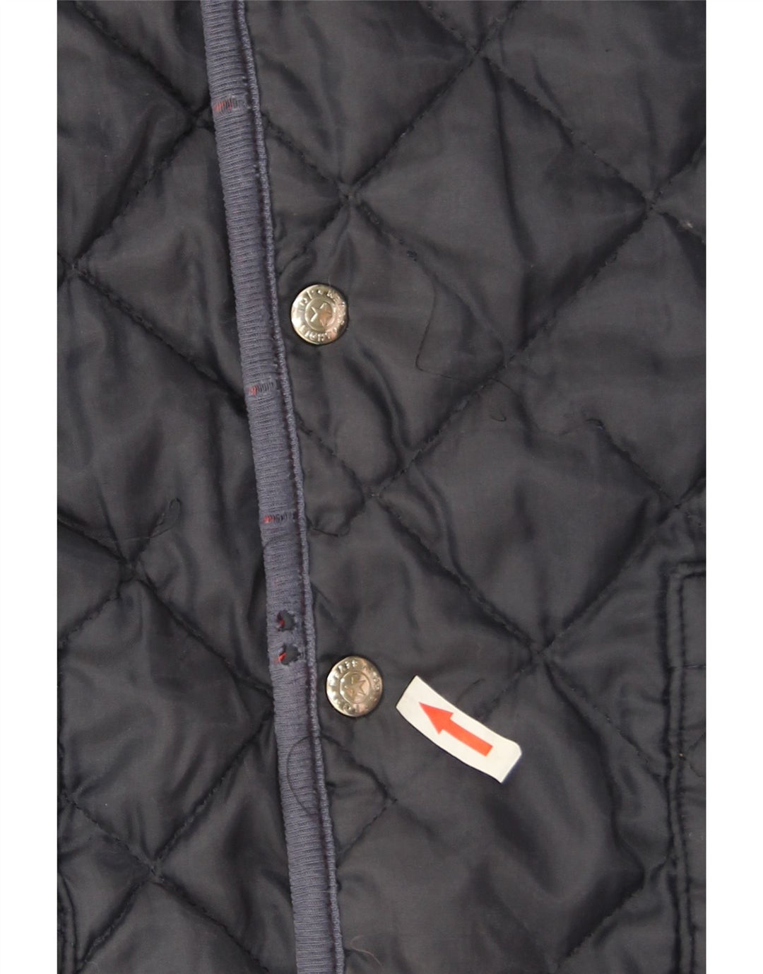 Gilet reversibile da uomo vintage UK 38 rosso medio geometrico