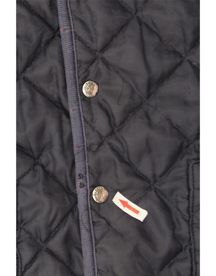 Gilet reversibile da uomo vintage UK 38 rosso medio geometrico