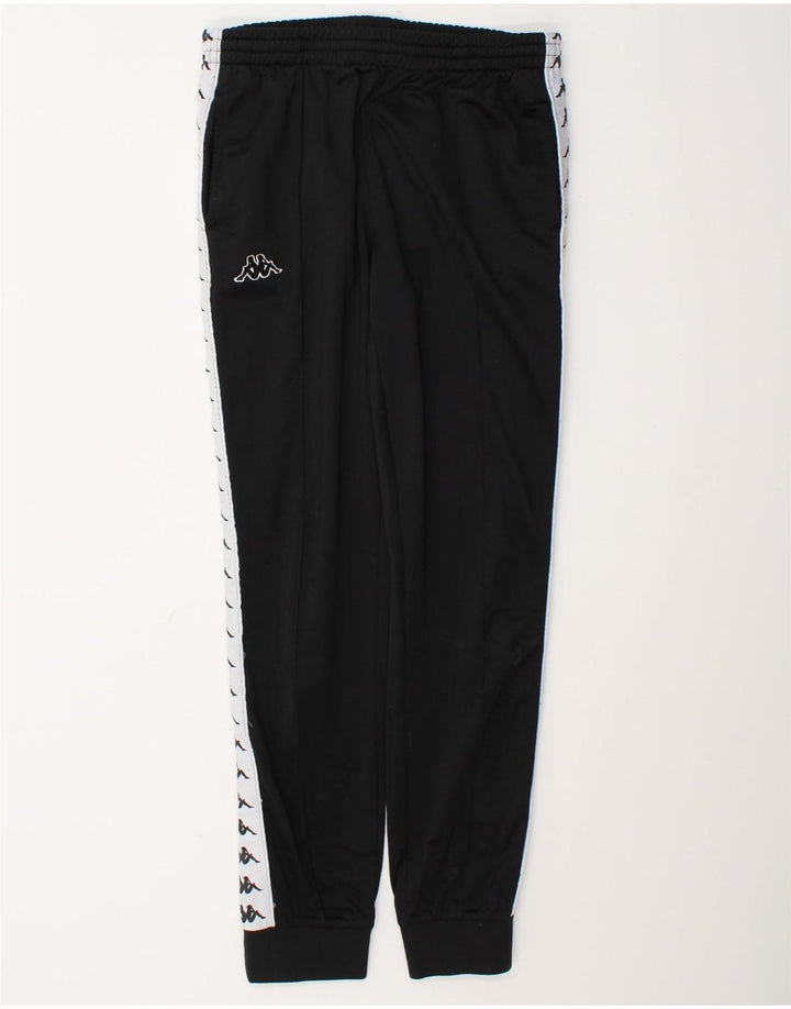 Pantaloni da tuta con grafica Kappa da uomo Joggers Medium Black Colourblock