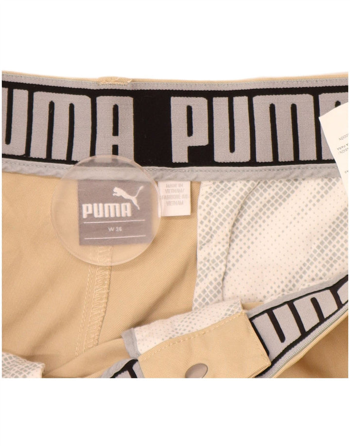 Pantaloncini chino da uomo PUMA W36 Large Beige Poliestere