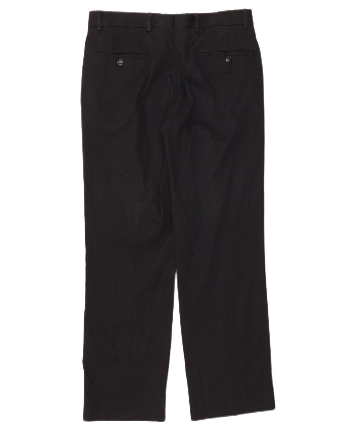 Pantaloni chino dritti da uomo ZARA EU 38 Small W30 L28 cotone nero