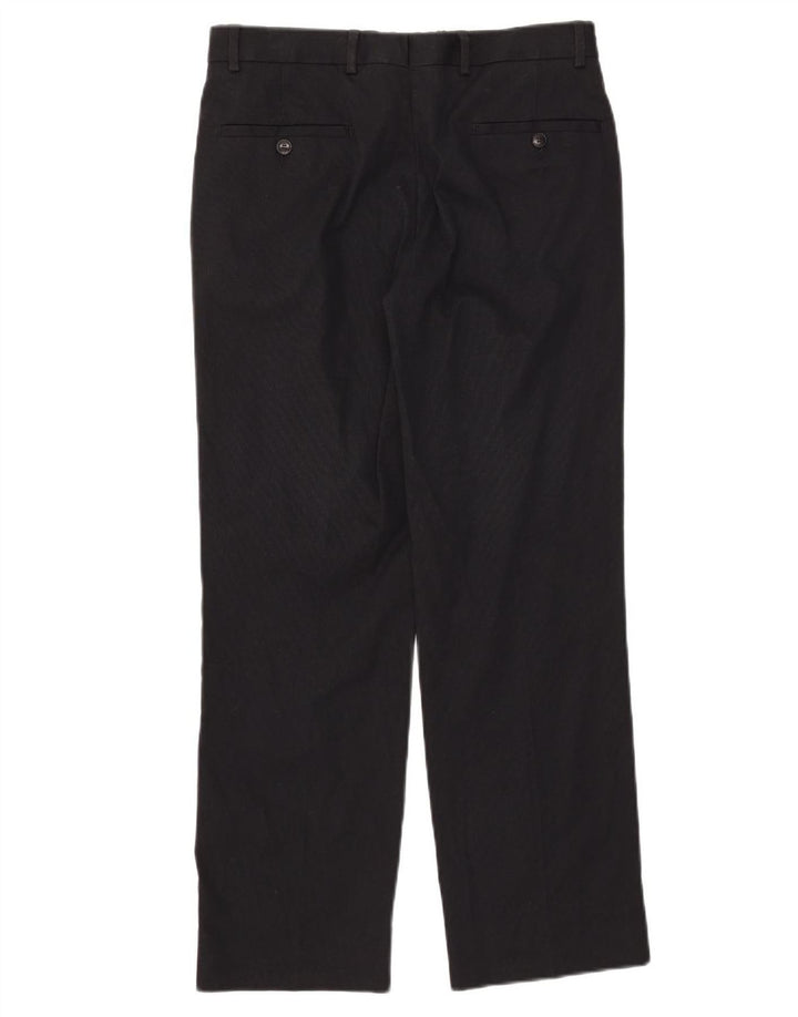 Pantaloni chino dritti da uomo ZARA EU 38 Small W30 L28 cotone nero