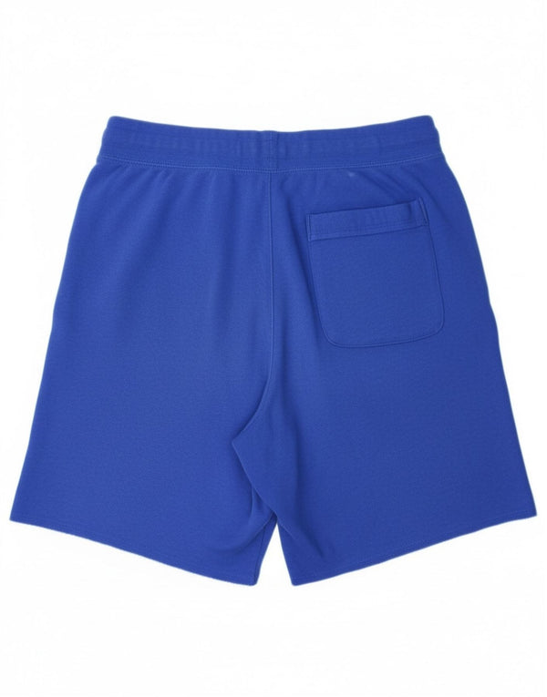 Pantaloncini sportivi grafici Nike da uomo in cotone blu medio