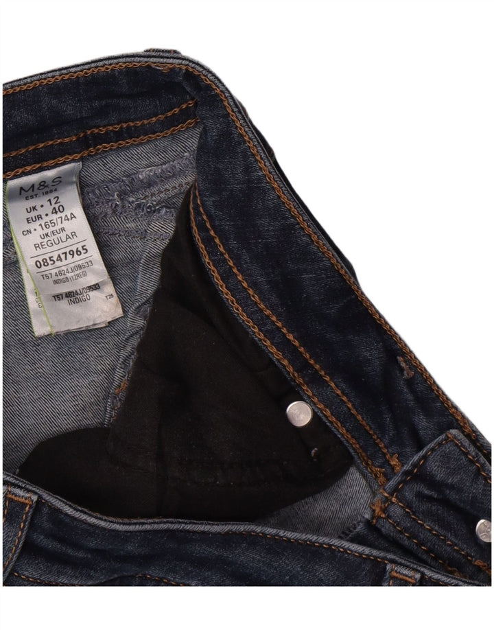 Jeans Marks & Spencer Per Una Slim da donna UK 12 Medium W32 L30 Blu Navy
