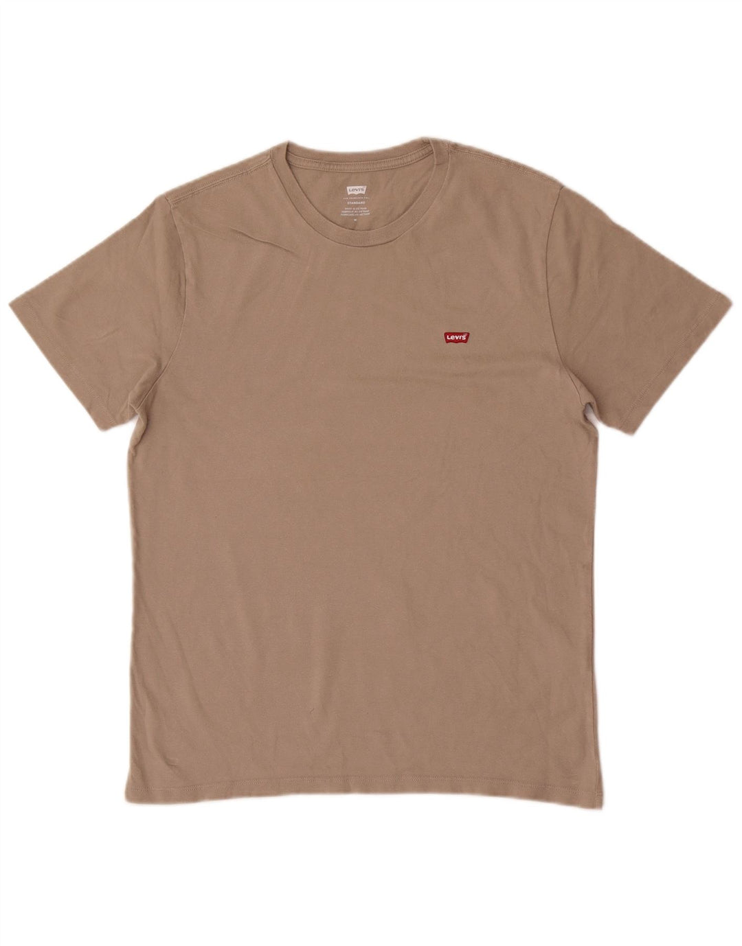 T-shirt Levi's da uomo con vestibilità standard, in cotone marrone medio
