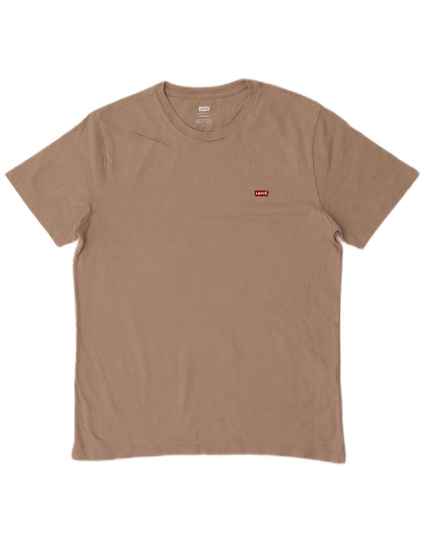T-shirt Levi's da uomo con vestibilità standard, in cotone marrone medio
