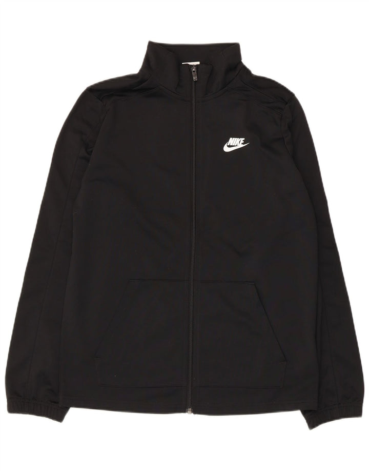 Giacca da ginnastica grafica da ragazzo Nike 13-14 anni XL poliestere nero