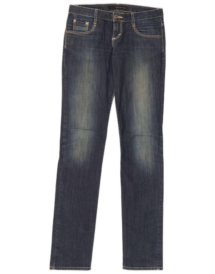 Jeans slim da donna Calvin Klein W26 L33 cotone blu