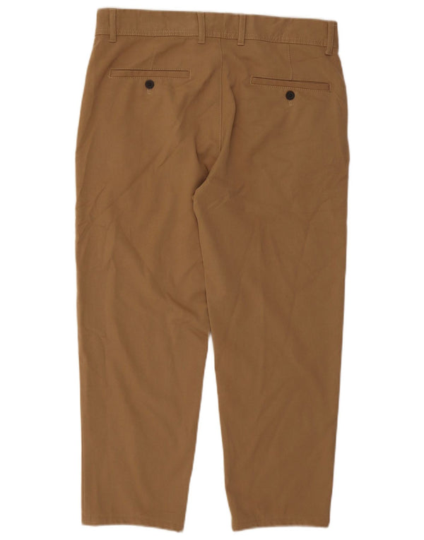 Pantaloni chino dritti da uomo Zara EU 42 Large W32 L25 Beige