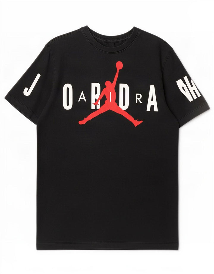 T-shirt grafica da uomo Jordan Top in cotone nero medio