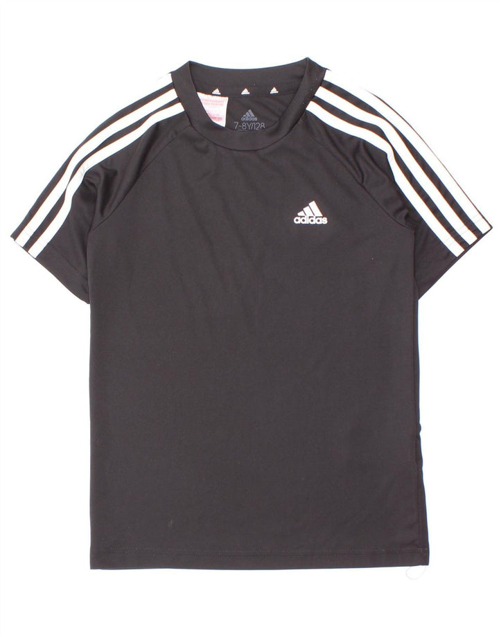 Maglietta Adidas Aeroready da ragazzo, 7-8 anni, in poliestere nero