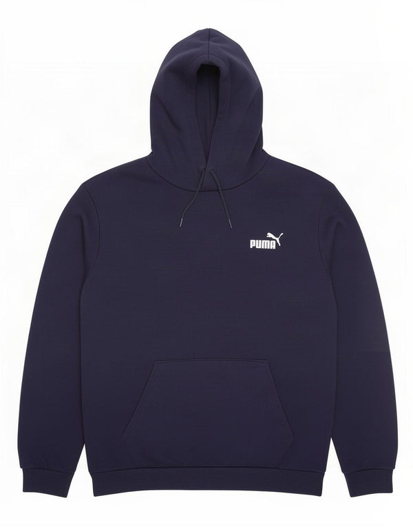 Felpa con cappuccio da uomo Puma XL in cotone blu navy