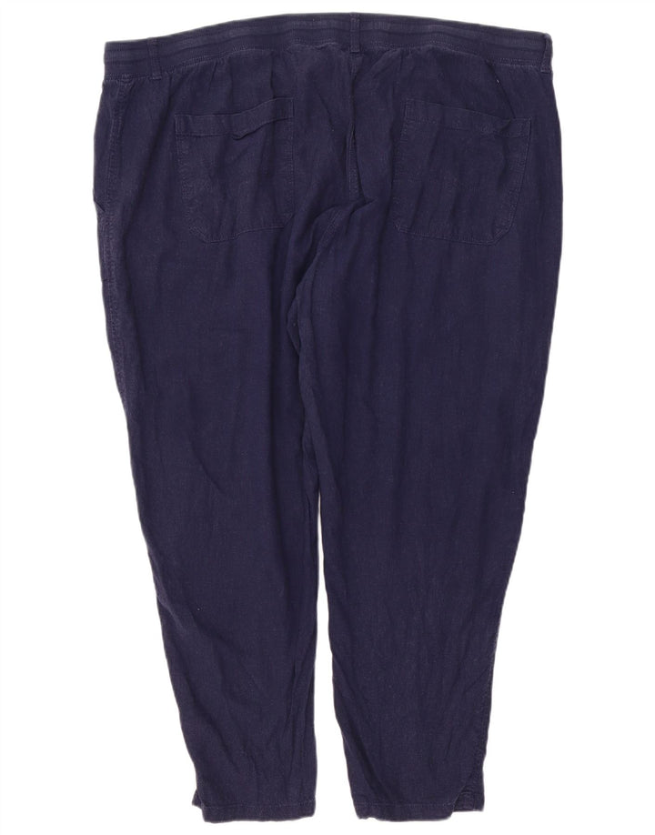 Pantaloni chino slim da donna Marks & Spencer W46 L26 Blu navy