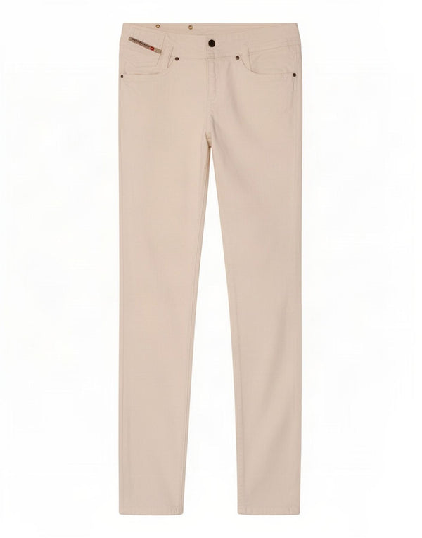Jeans slim da donna Diesel W28 L33 cotone bianco