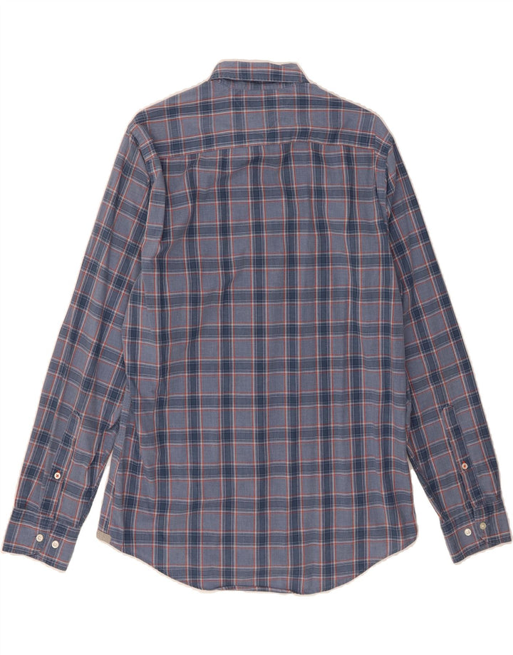 TOMMY HILFIGER Mens New York Fit Shirt Medium Blue Check Cotton Vintage Tommy Hilfiger and Second-Hand Tommy Hilfiger from Messina Hembry 