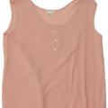 Blusa Vintage Donna Senza Maniche Top IT 40 Small Rosa Viscosa