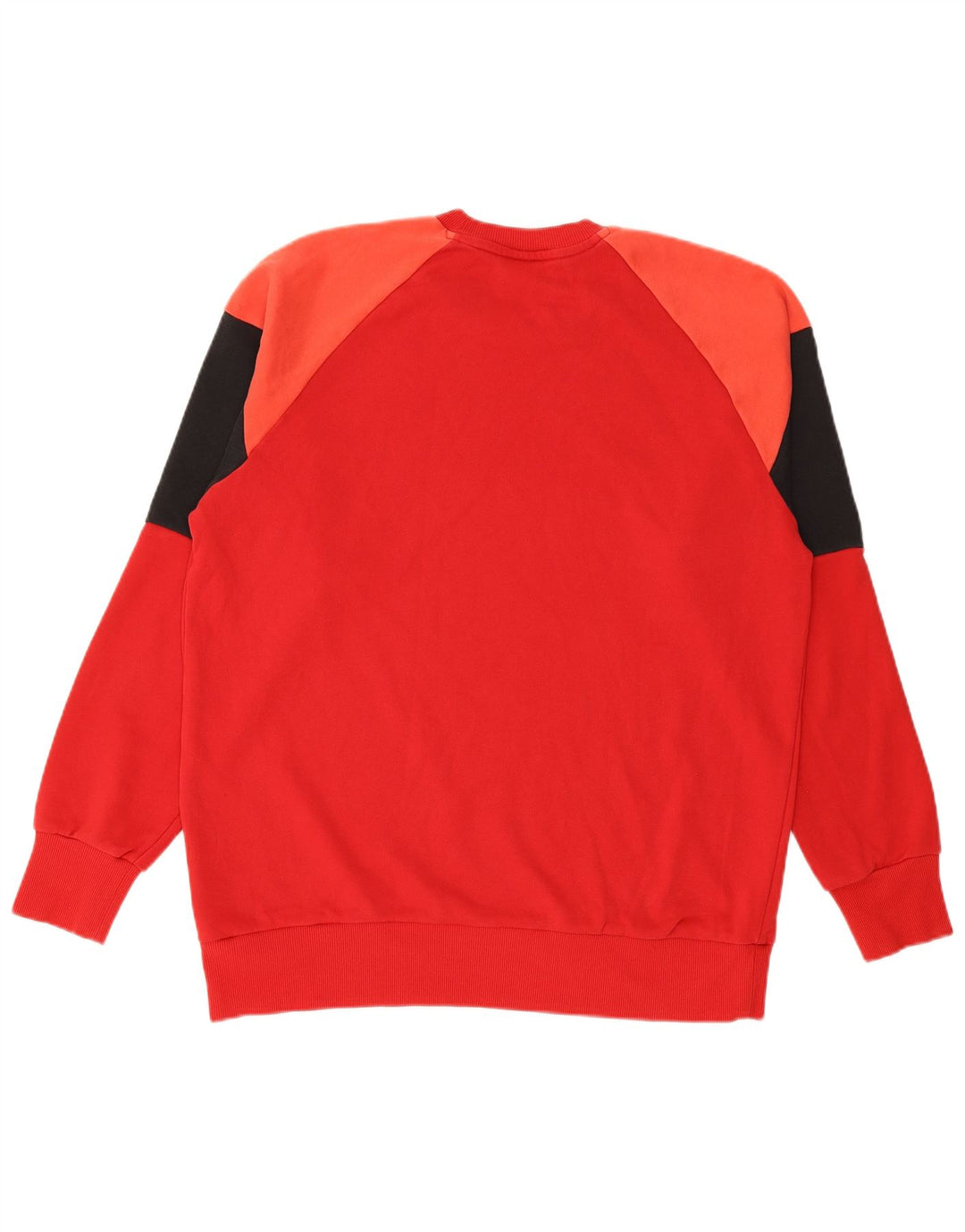 Felpa da uomo ADIDAS maglione XL rosso in cotone color block