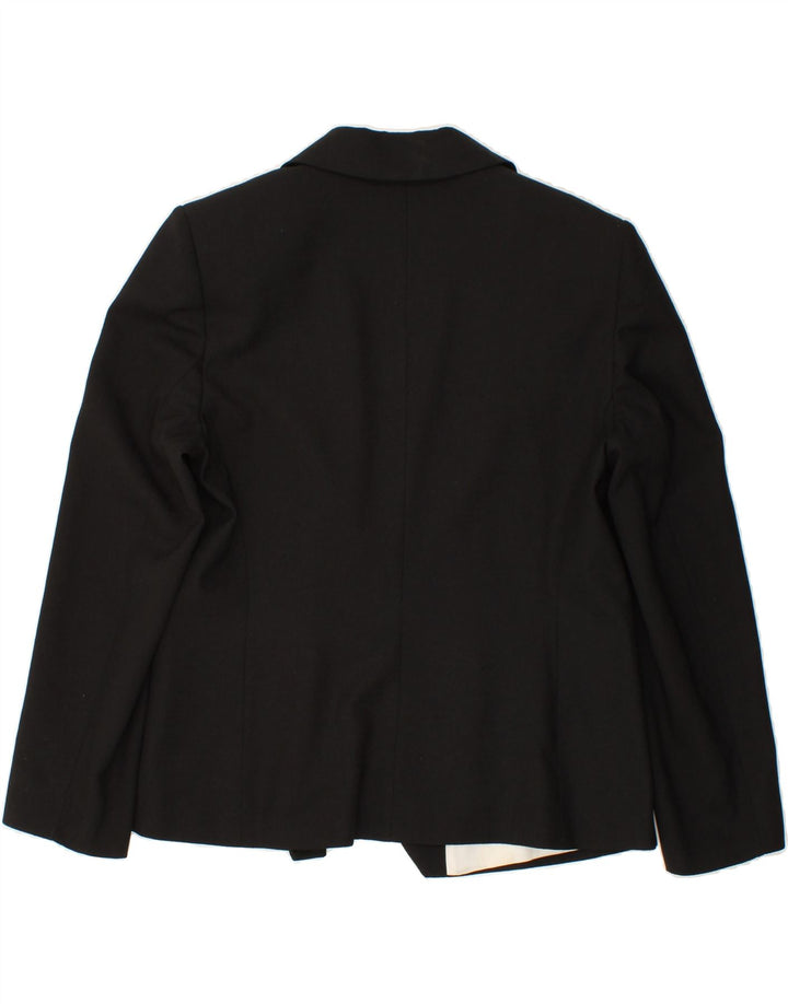 AVALON Womens Blazer Jacket UK 14 Medium  Black Polyester Vintage Avalon and Second-Hand Avalon from Messina Hembry 