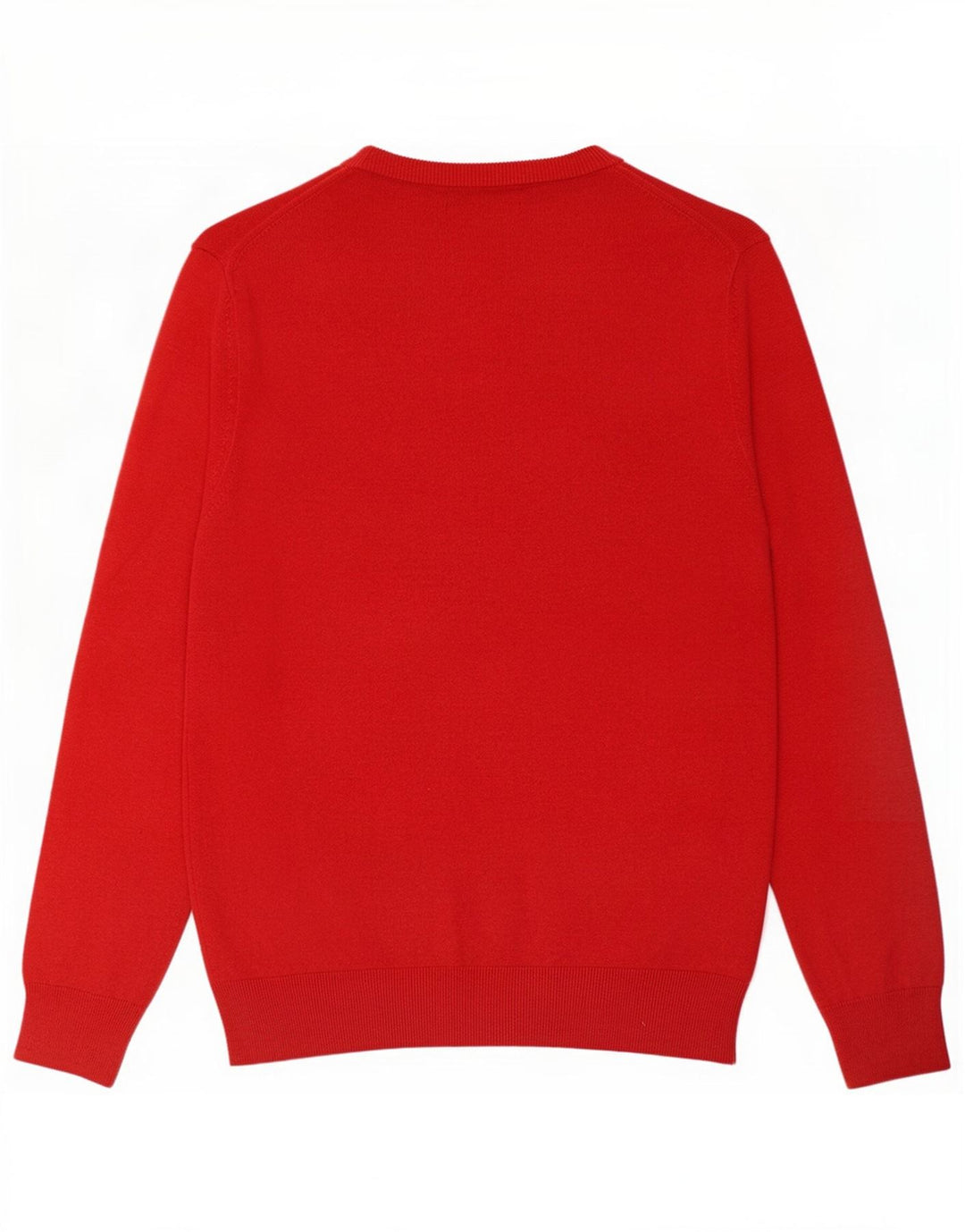 Maglione da uomo con scollo a V Marks & Spencer grande in cotone rosso