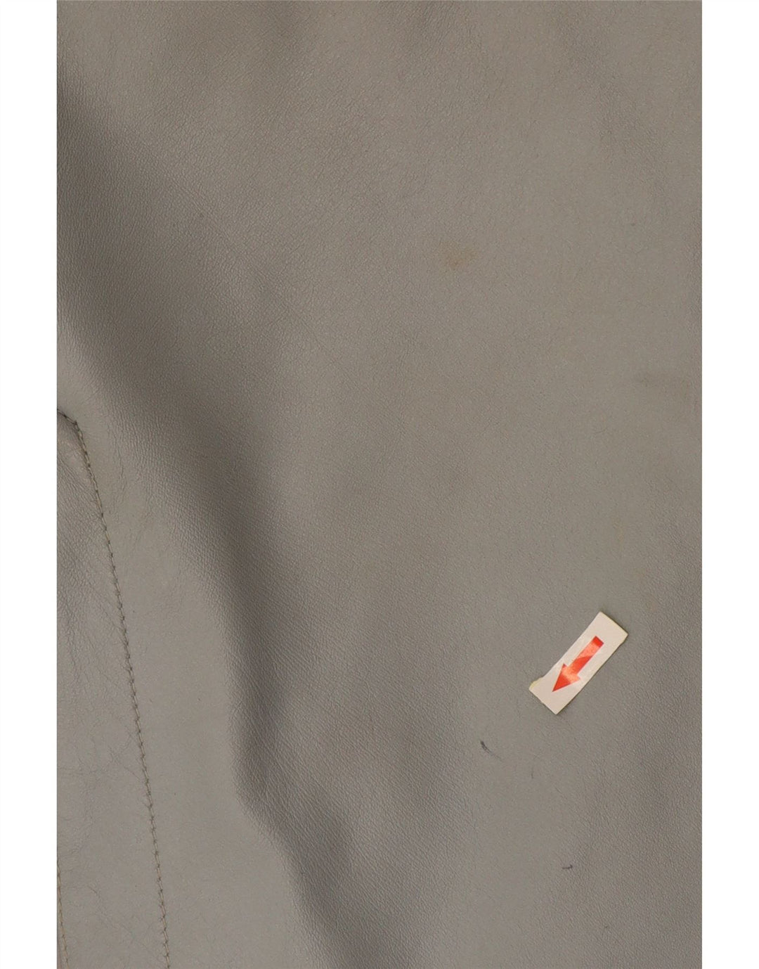 Gonna in pelle vintage da donna W36 XL in pelle grigia