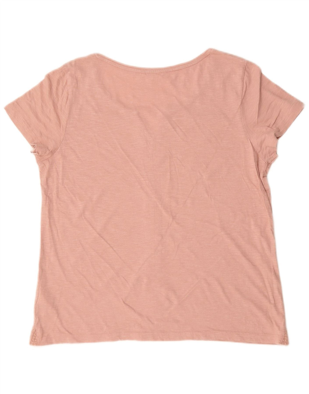 T-shirt da donna White Stuff Top UK 16 grande cotone rosa