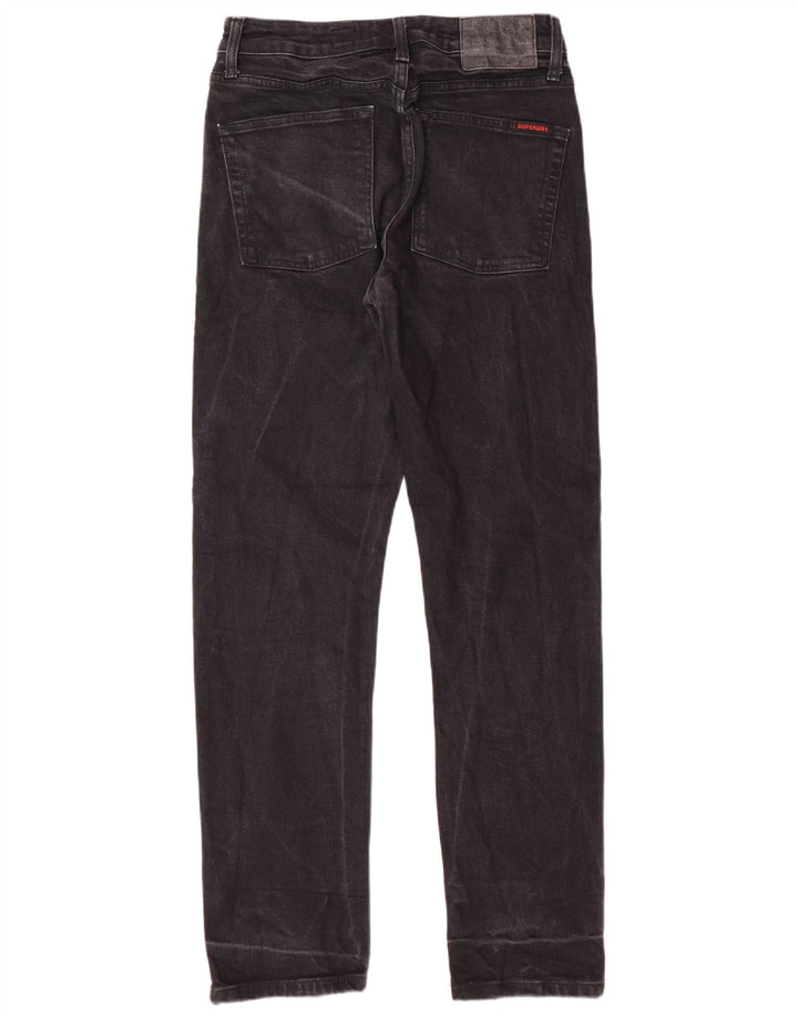Jeans dritti da uomo SUPERDRY W30 L30 cotone nero