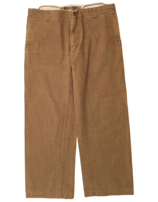Pantaloni chino dritti da donna Gas 2XL W38 L30 cotone beige
