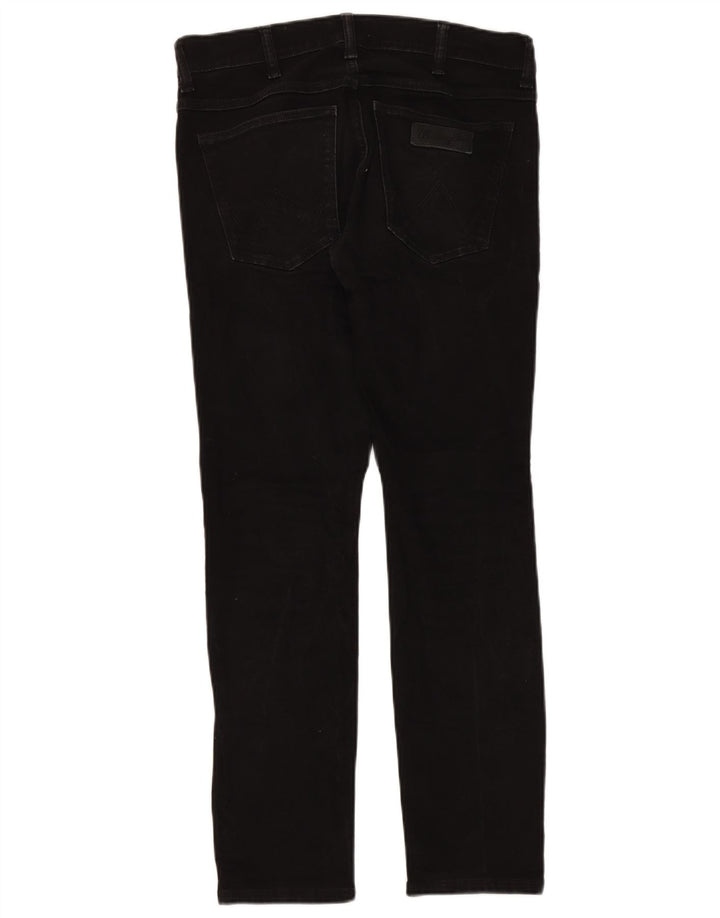 Jeans Wrangler Larston Slim da uomo W31 L32 in cotone nero